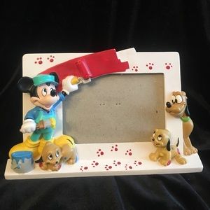 Disney Mickey Mouse & Pluto Ceramic picture frame